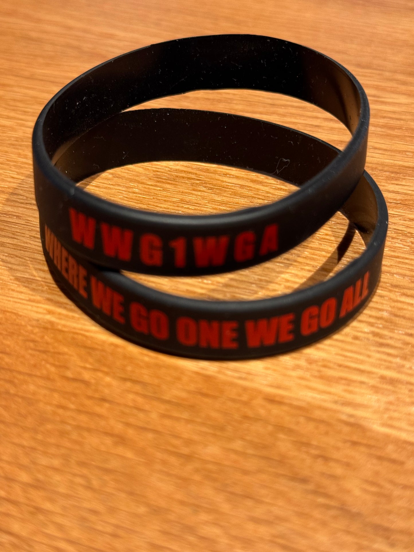 (2) WWG1WGA Silicone Wristband – Q / Anon Digital Soldier Bracelets
