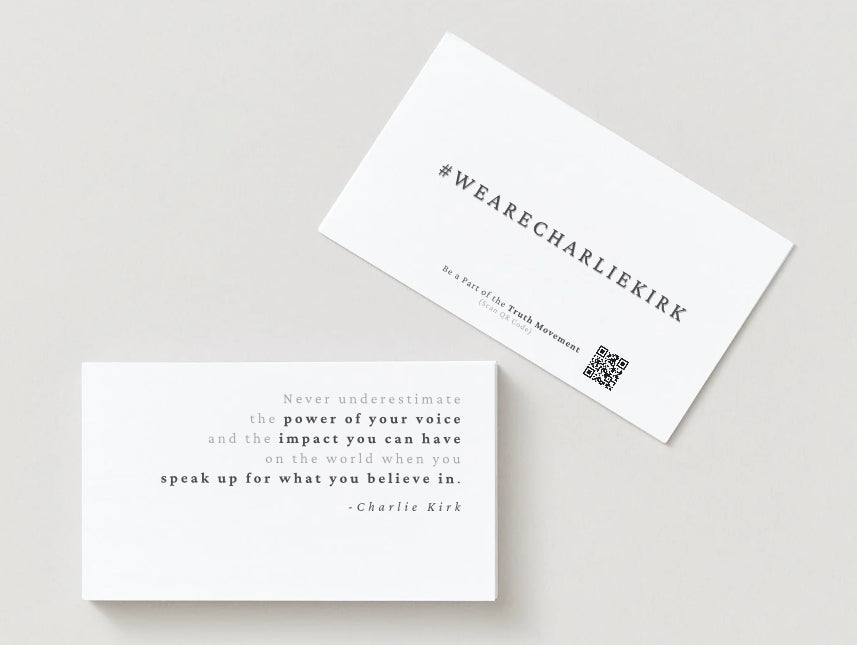 #WeAreCharlieKirk Cards - 20 Pack | Spread Truth & Love