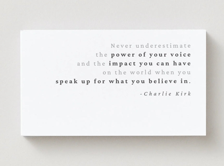 #WeAreCharlieKirk Cards - 20 Pack | Spread Truth & Love