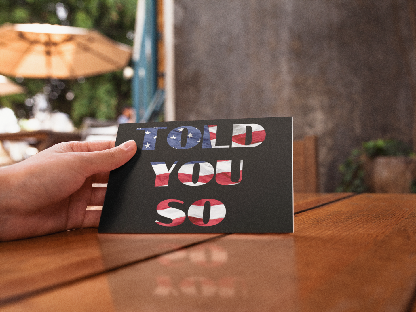 "Told You So" Postcard | Mailed for You to Family, Friends, Conspiracy Doubters | Funny Trump MAGA Truth Mailer from Patriots, Conspiracy Theorists, Digital Soldiers