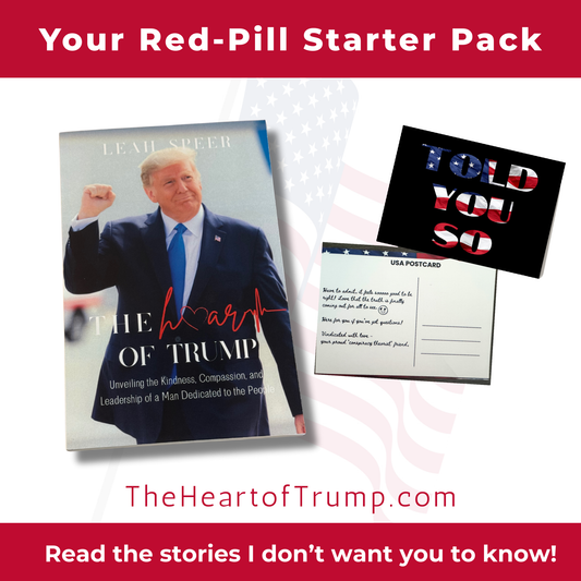 Book & Postcard Bundle: Your red-pill starter pack—share the truth in style.