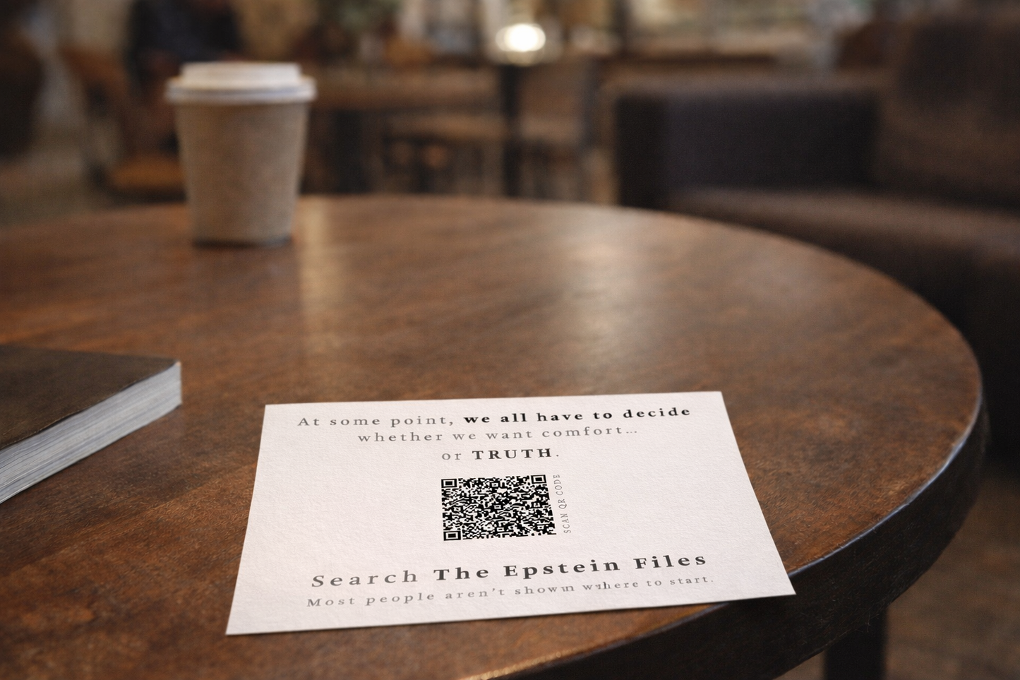 Epstein Files Awareness Cards | Give, Share, Spread Truth, Spark Change