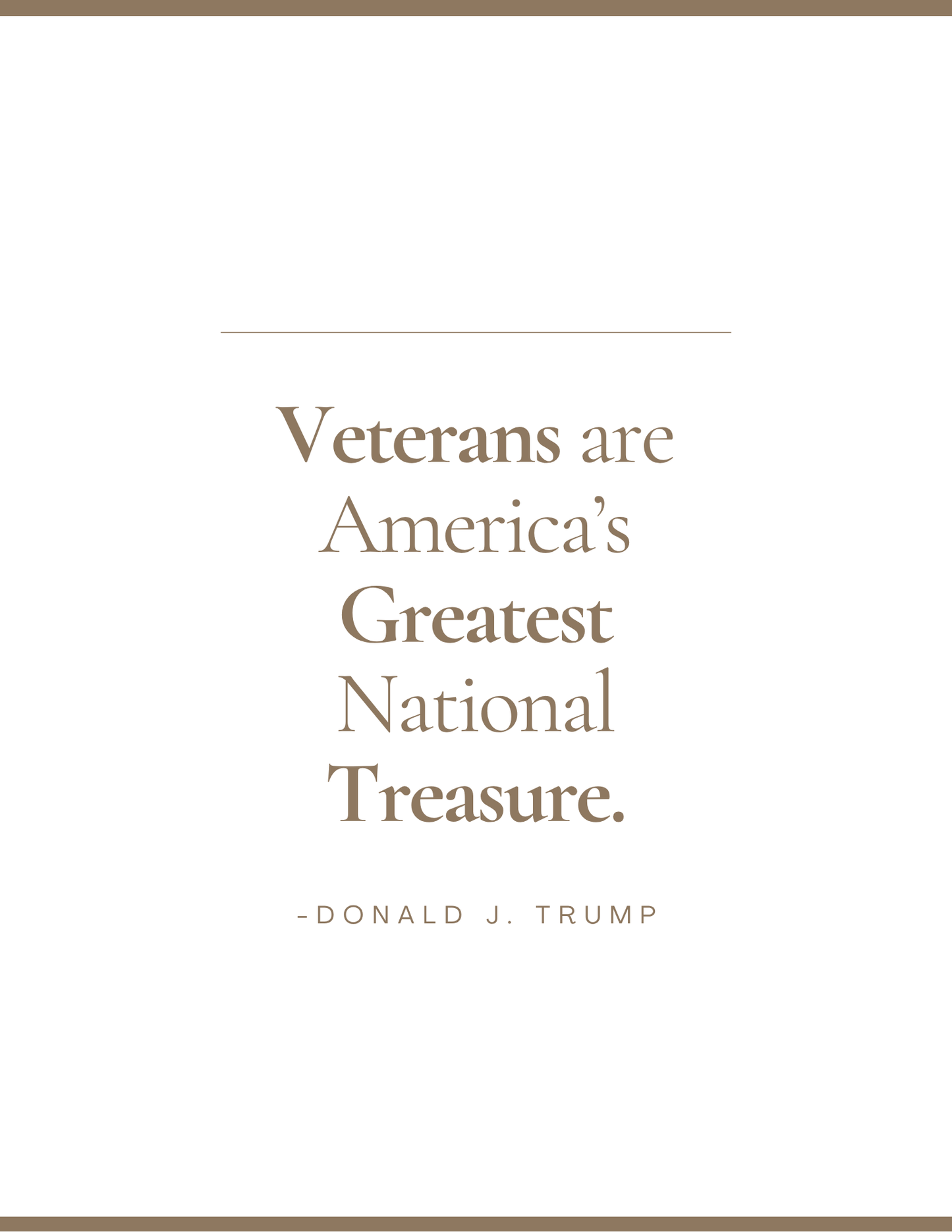 Exclusive Veteran Bundle: Paperback + eBook + Trump Quote Wall Art