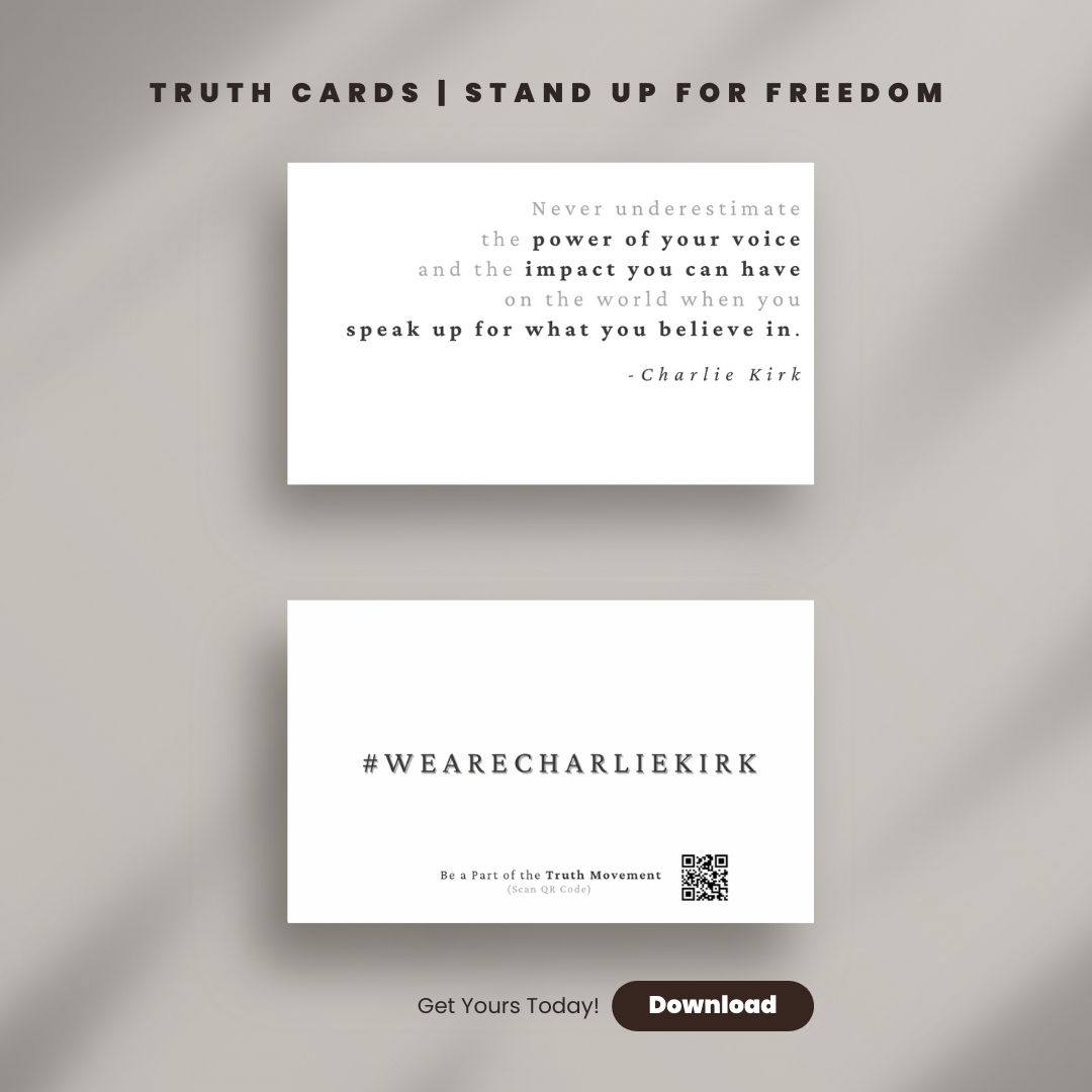#WeAreCharlieKirk Cards - 20 Pack | Spread Truth & Love