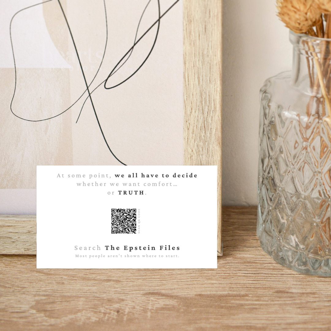 Epstein Files Awareness Cards | Give, Share, Spread Truth, Spark Change