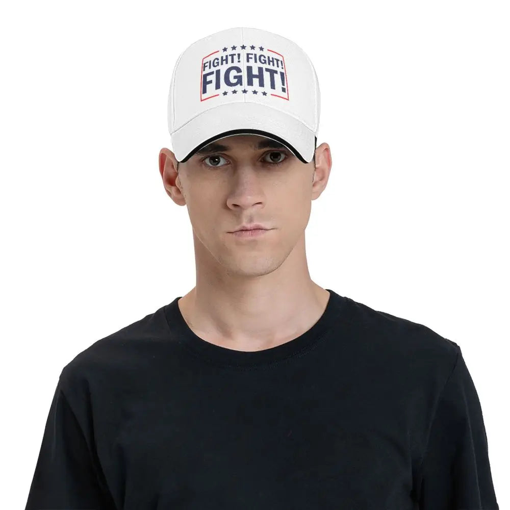 Donald Trump Fight Fight Fight Supporters Americans Baseball Caps MAGA Hat Sun Cap Men Women Outdoor Golf