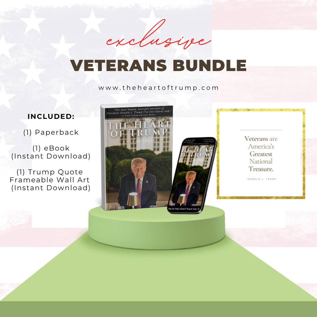 Exclusive Veteran Bundle: Paperback + eBook + Trump Quote Wall Art