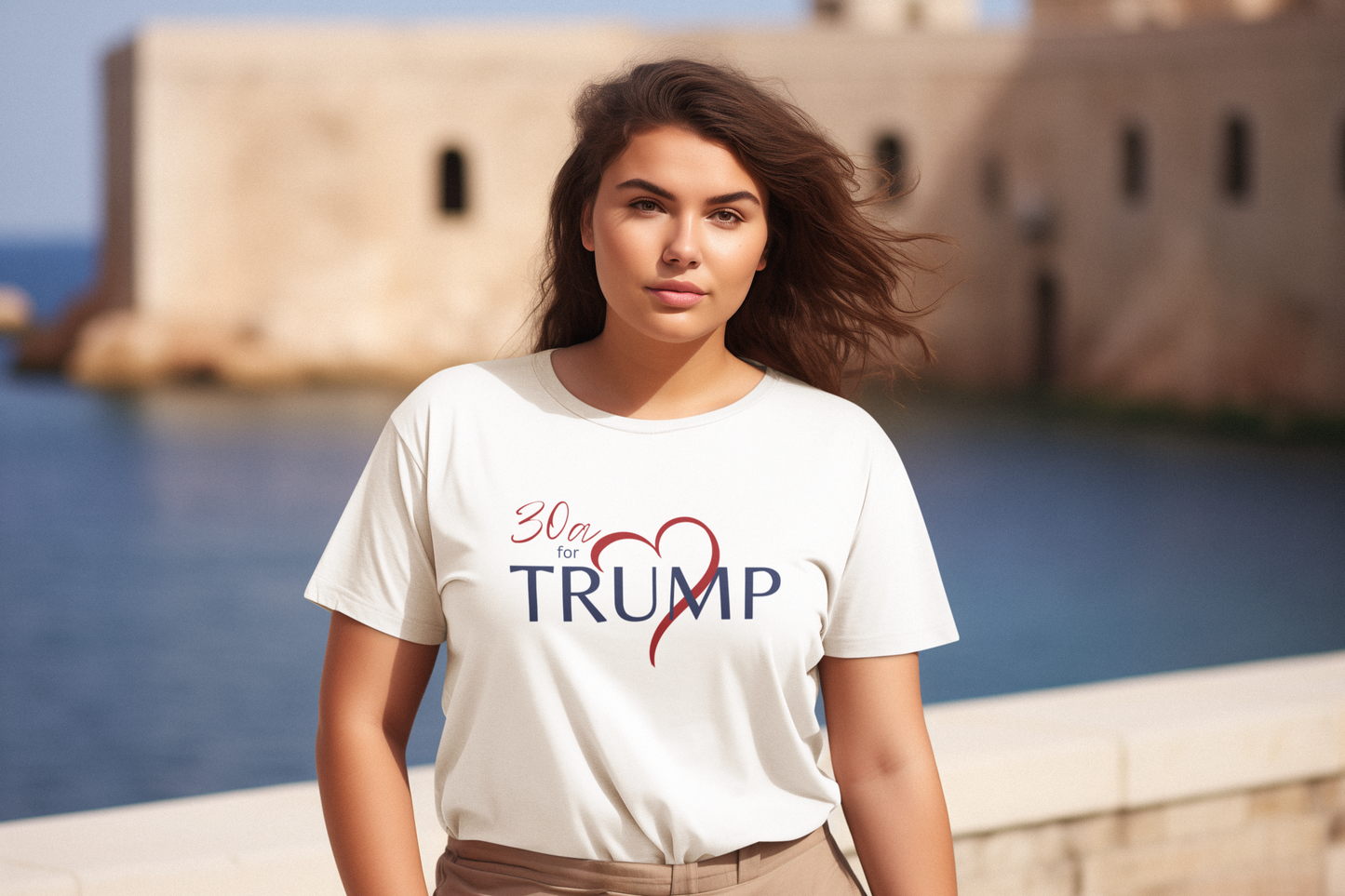 30a for Trump Women's Lifestyle T-Shirt Trump 2024 Emerald Coast Florida MAGA