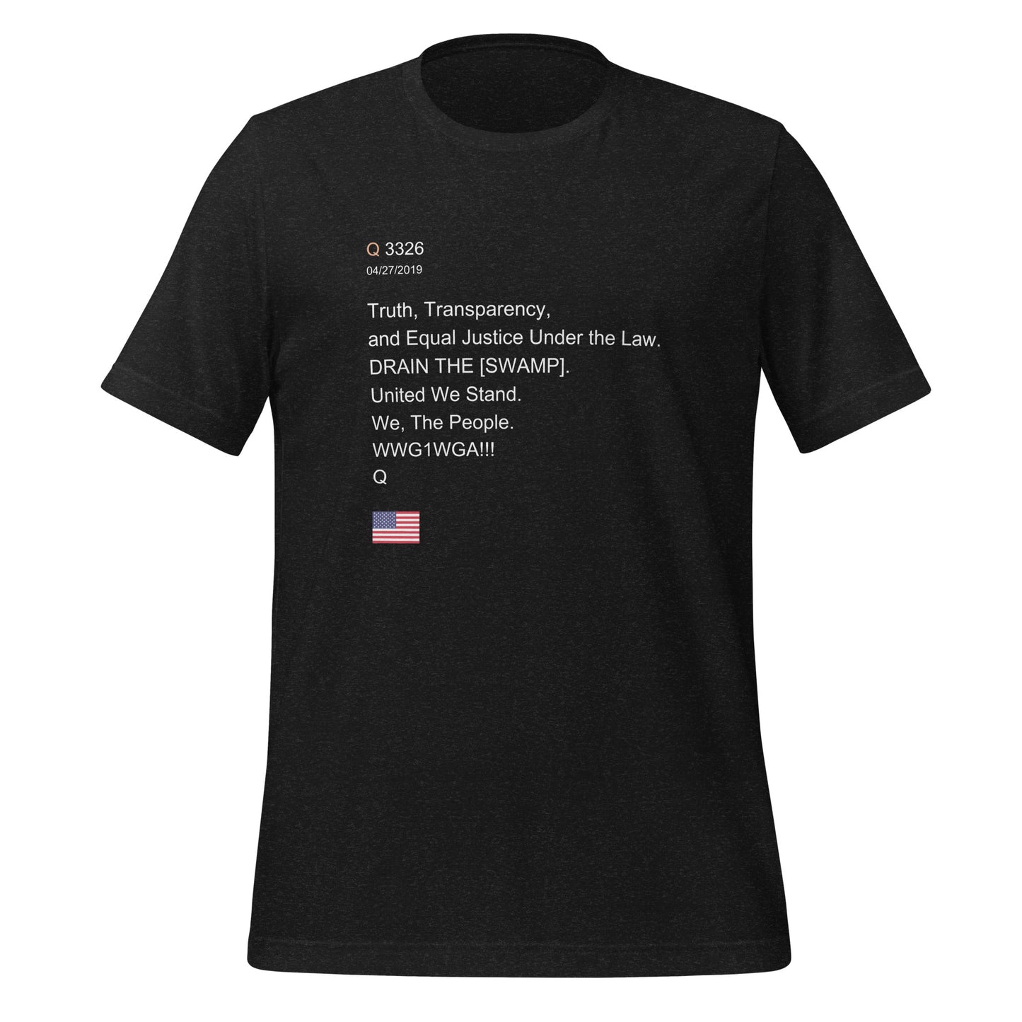 Q Anon Men's T-Shirt Qanon Q Posts 17 Conspiracy Theories WWG1WGA Tee Conspiracy Theorist