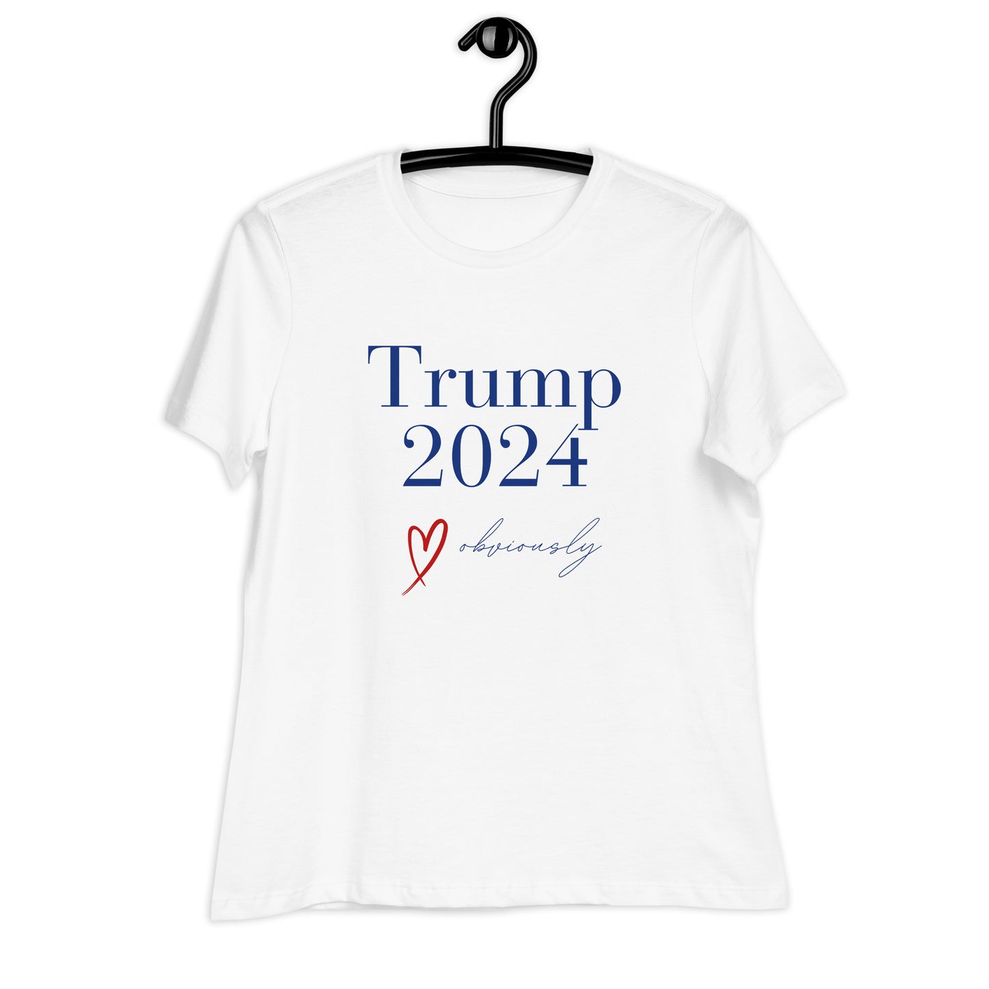 “Trump 2024, Obviously" Women's Relaxed T-Shirt | Trump Won | MAGA Tee | Trump 2024 Clothing