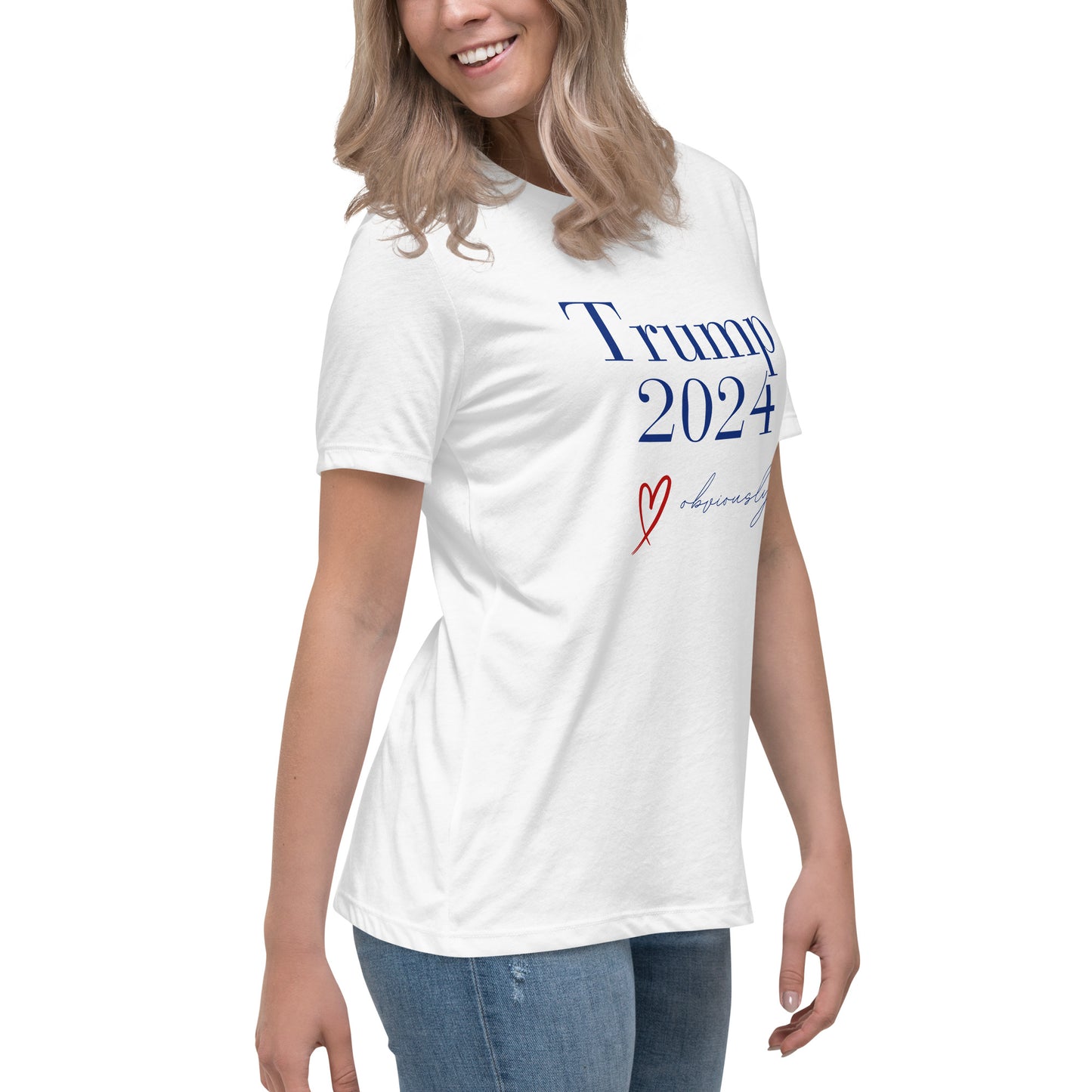 “Trump 2024, Obviously" Women's Relaxed T-Shirt | Trump Won | MAGA Tee | Trump 2024 Clothing