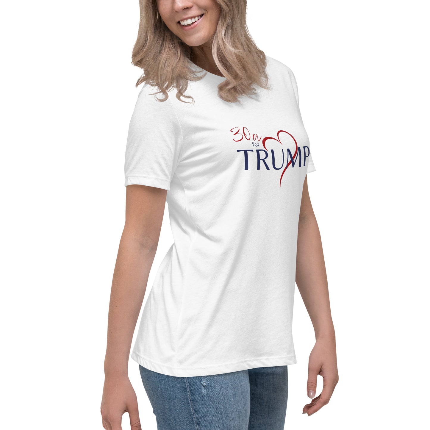 30a for Trump Women's Lifestyle T-Shirt Trump 2024 Emerald Coast Florida MAGA